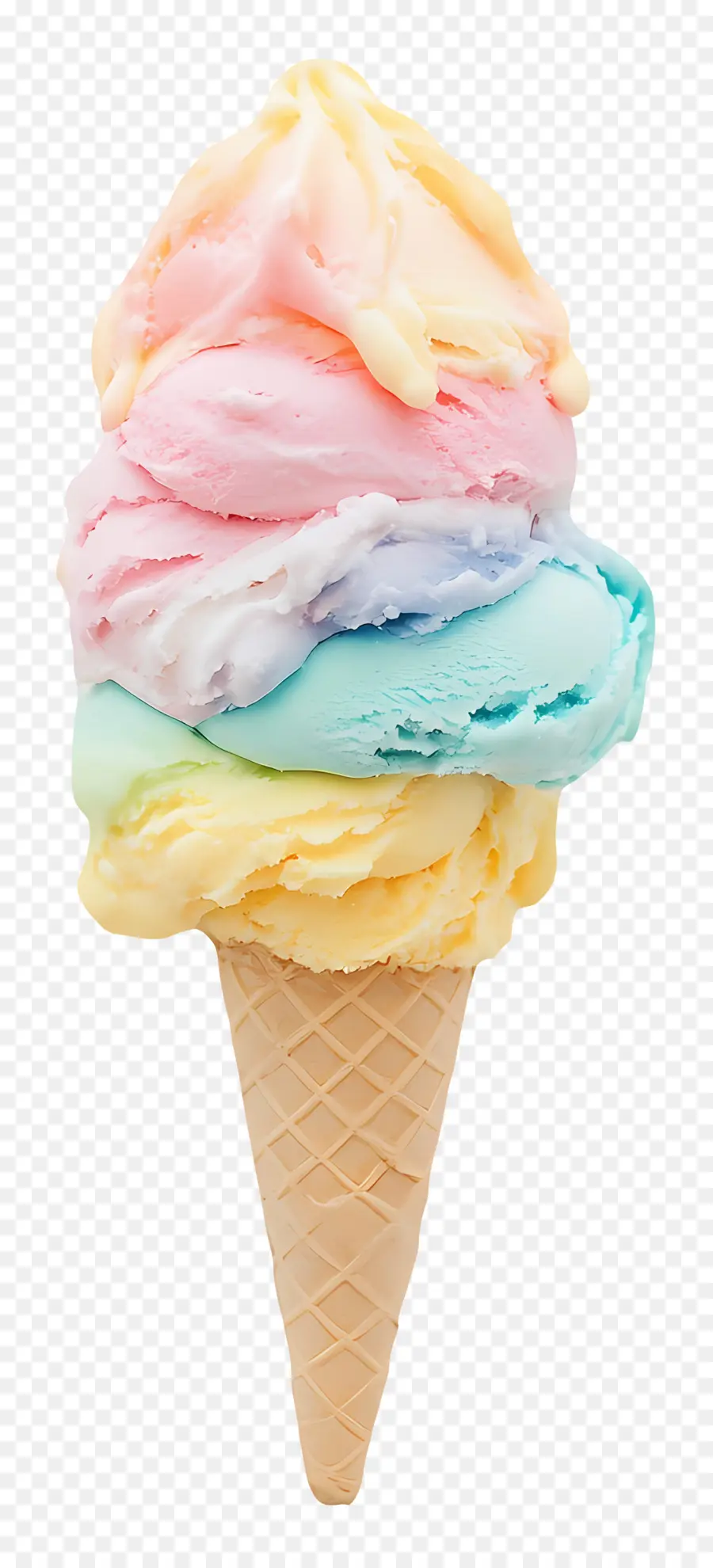 Glace Pastel，Cornet De Crème Glacée PNG