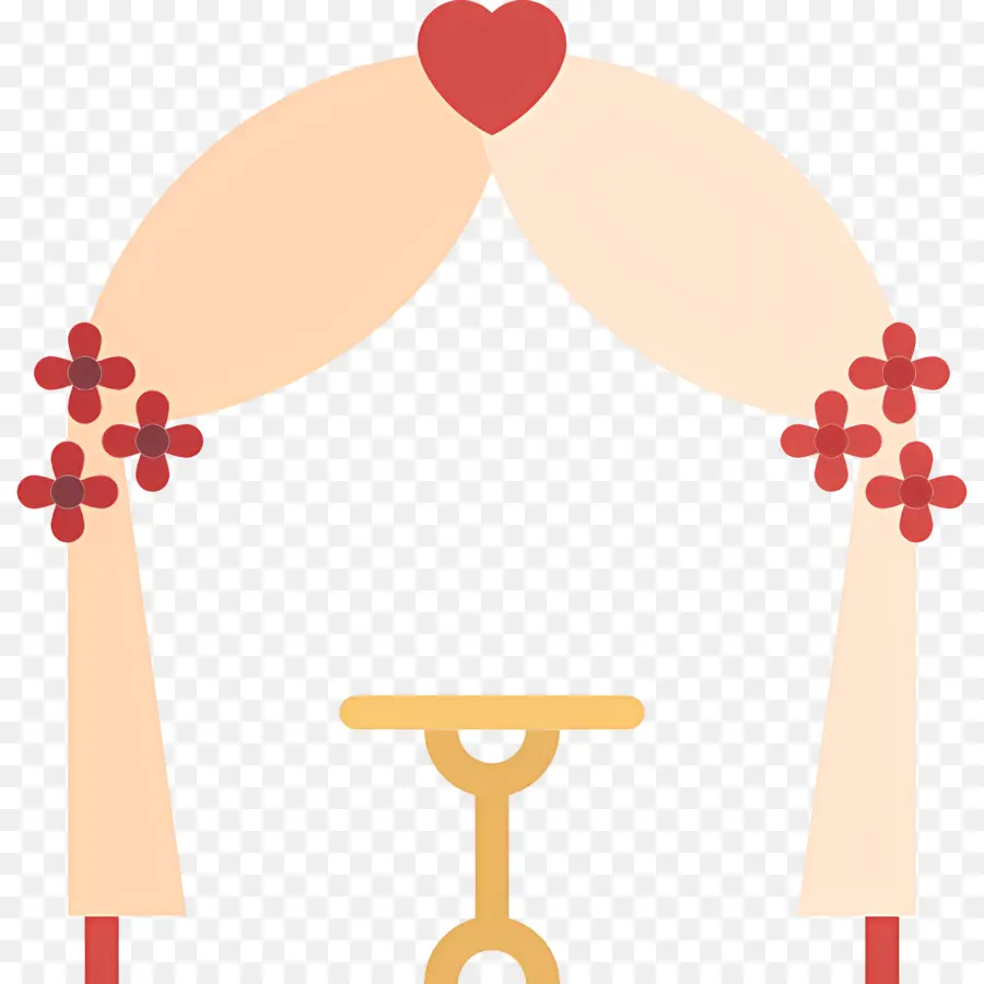 Arche De Mariage，Arche De Mariage Avec Des Fleurs PNG