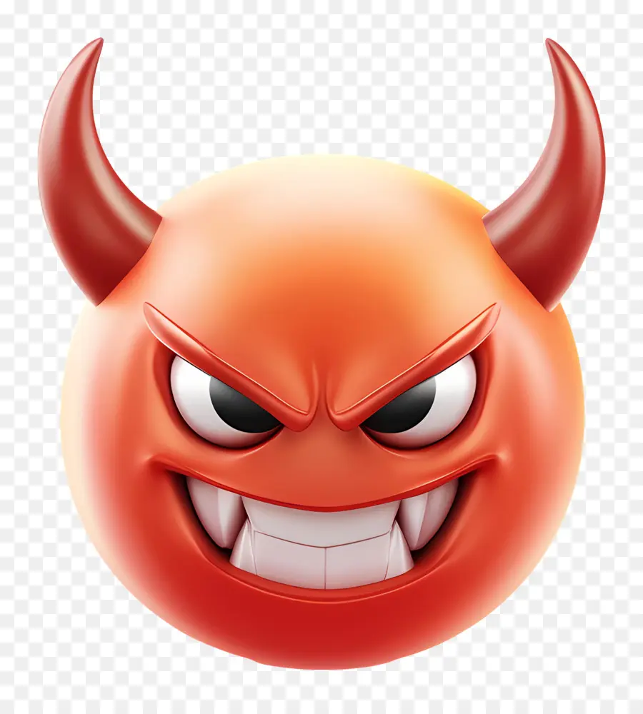 Diable Emoji，En Colère PNG