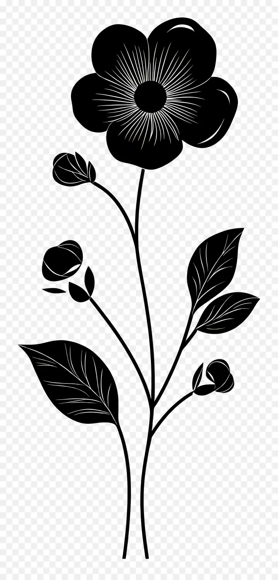 Fleur De Ligne，Fleur Noire PNG