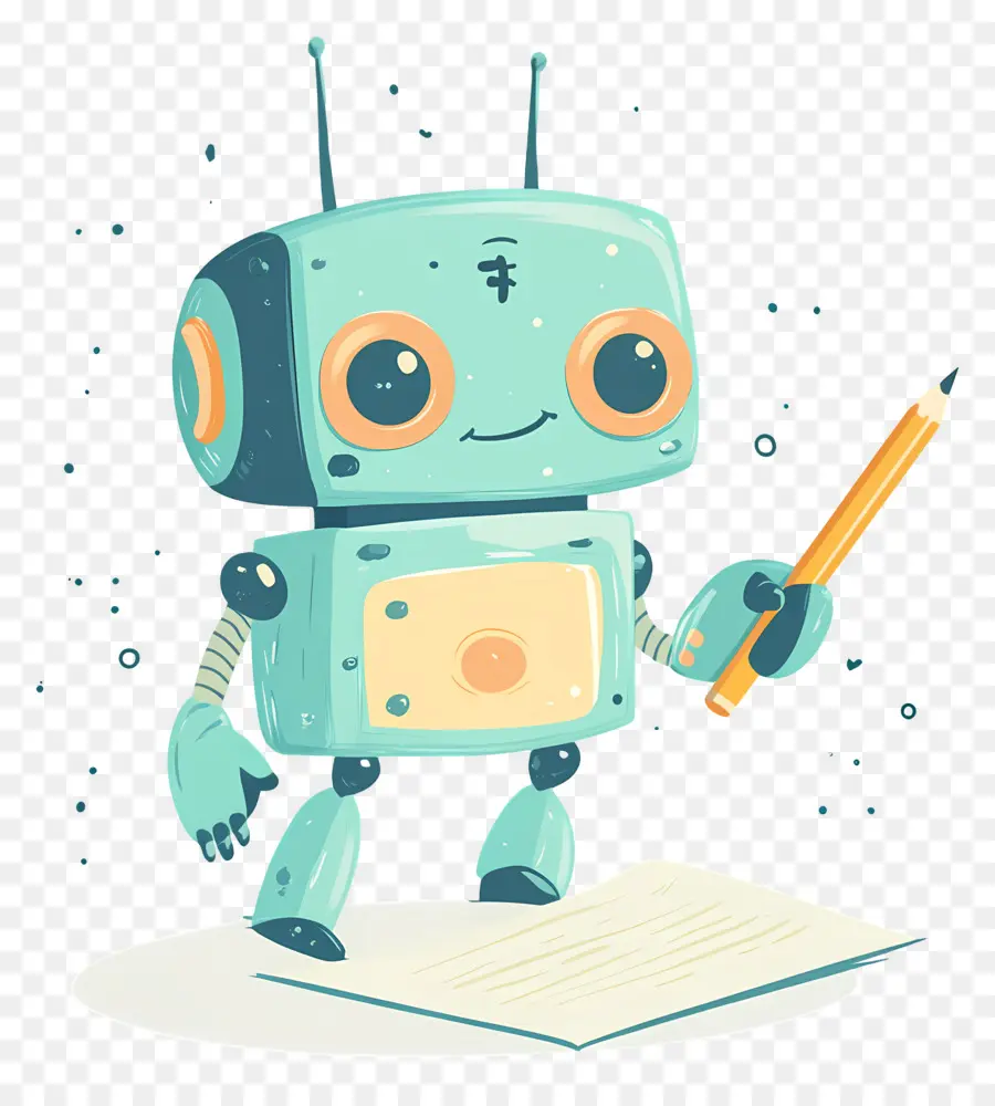 Robot Mignon，Crayon PNG