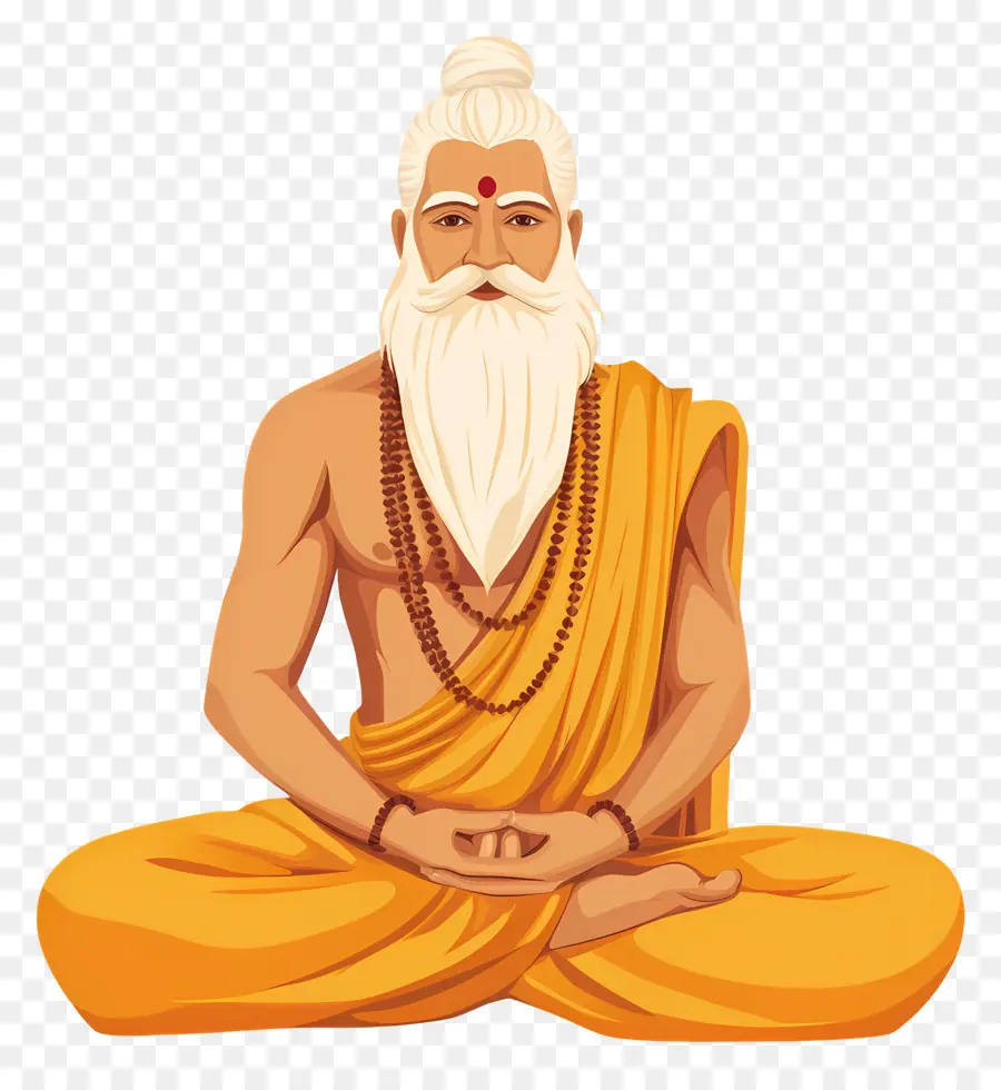 Valmiki Jayanti，Homme Méditant PNG