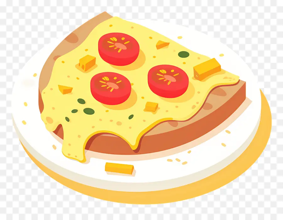 Omelette Au Fromage，Pizza PNG