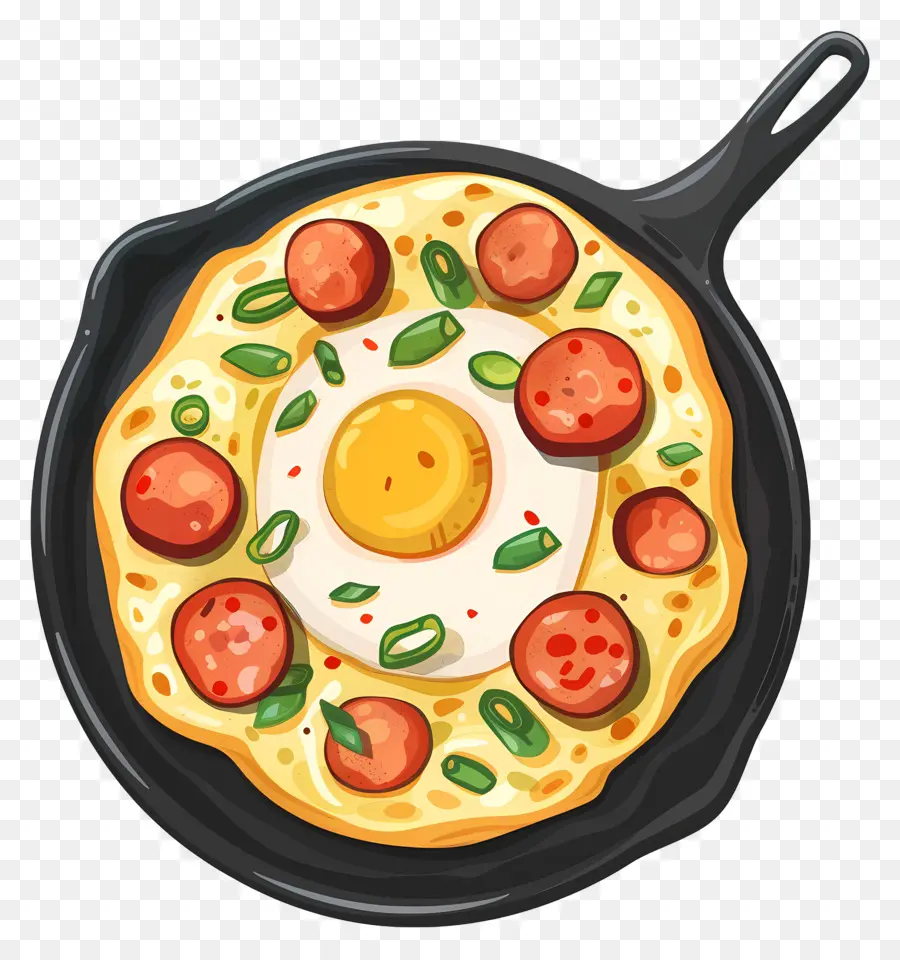 Omelette，Œuf Au Plat Et Légumes PNG