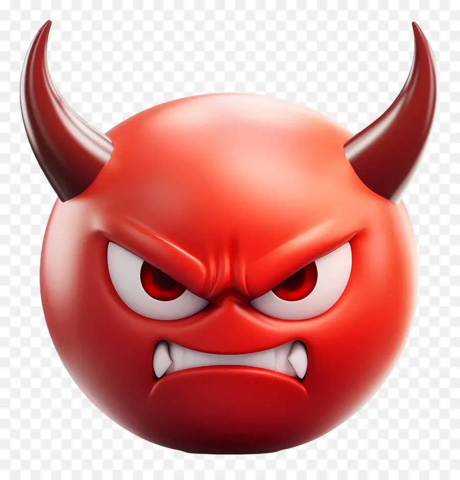 Diable Emoji，En Colère PNG