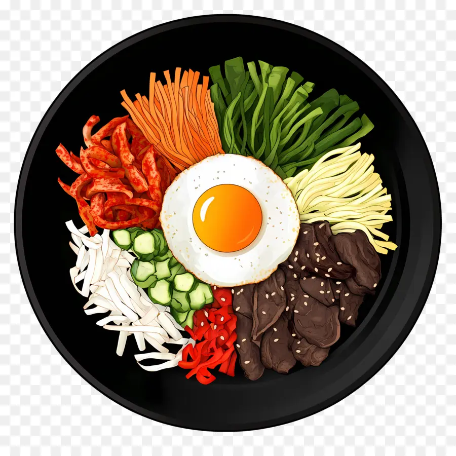 Bibimbap Coréen，Bibimbap PNG