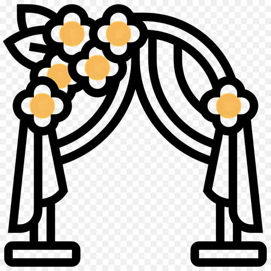 Arche De Mariage，Arc De Fleurs PNG