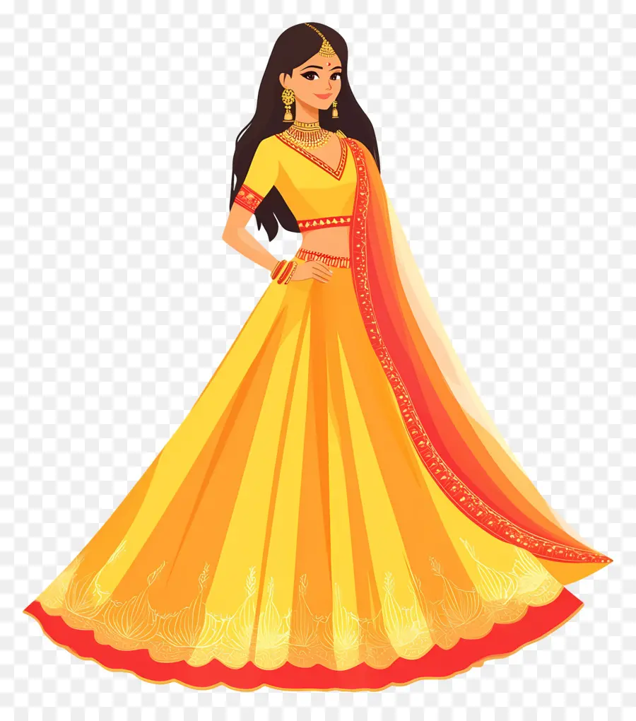 Sari De Mariage Indien，Femme En Costume Traditionnel PNG