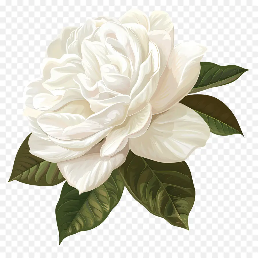 Fleur De Gardénia Blanche，Fleur Blanche PNG