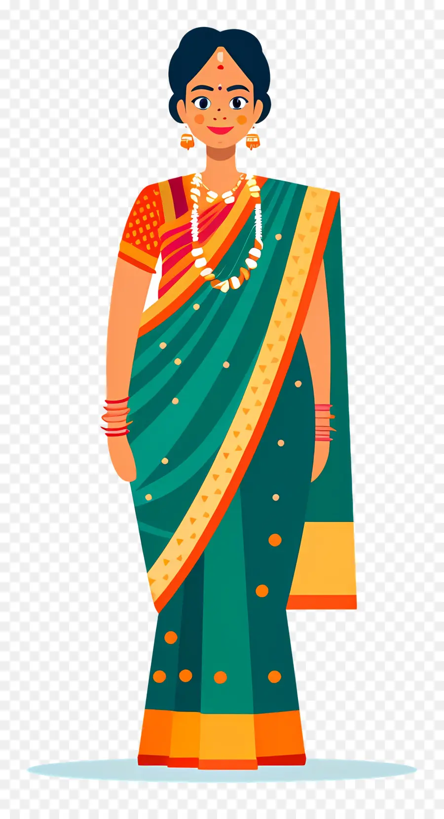 Sari Indien，Femme Traditionnelle PNG