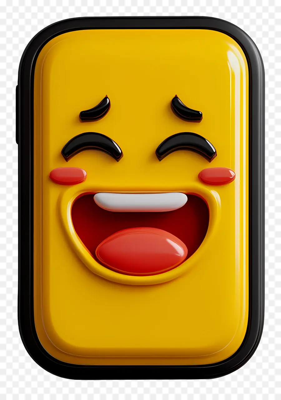 Téléphone Mobile，Emoji Riant PNG