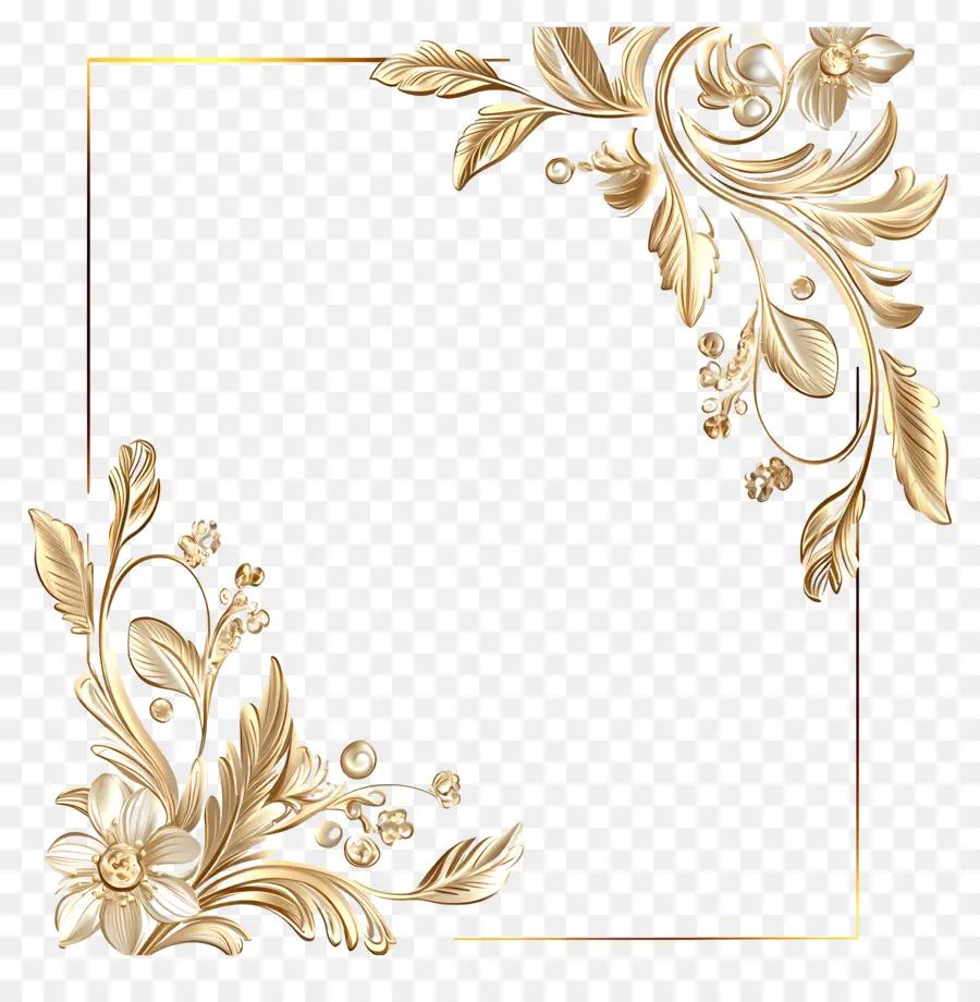 Ligne De Mariage，Cadre Décoratif PNG