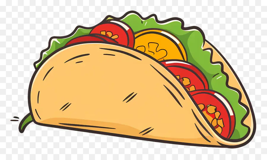 Tacos，Dessin Animé PNG