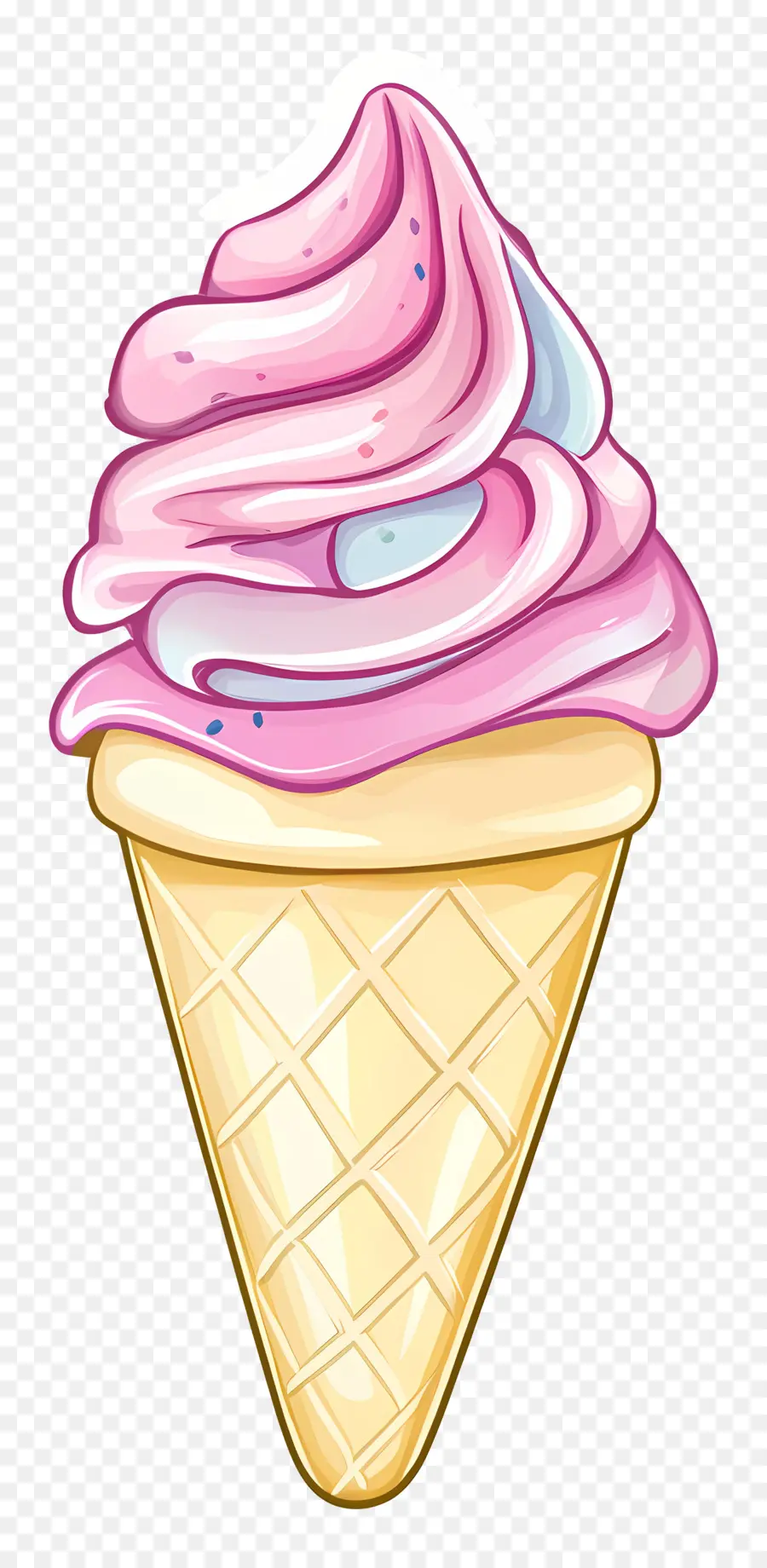 Glace Pastel，Cornet De Crème Glacée PNG