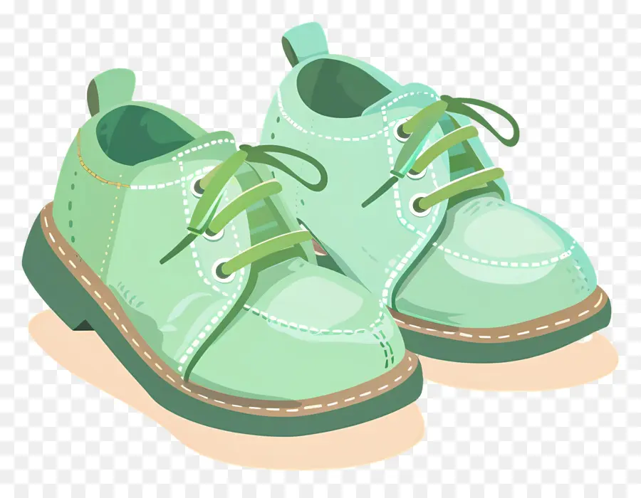 Chaussures De Bébé，Chaussures Vertes PNG