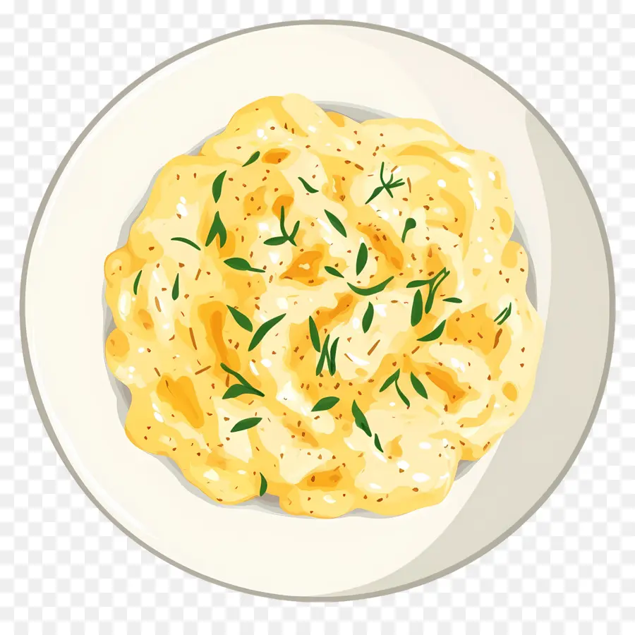 Oeufs Brouillés，Persil PNG