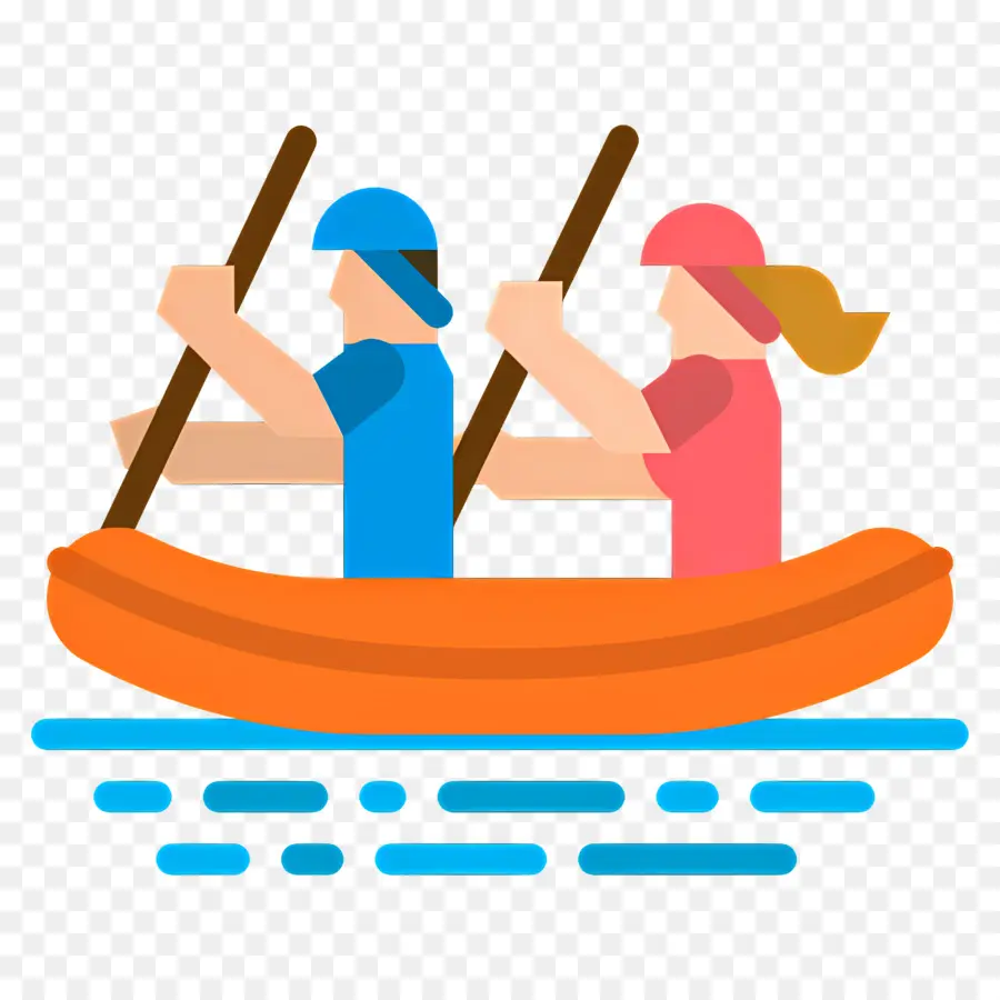 Rafting，Canoë PNG