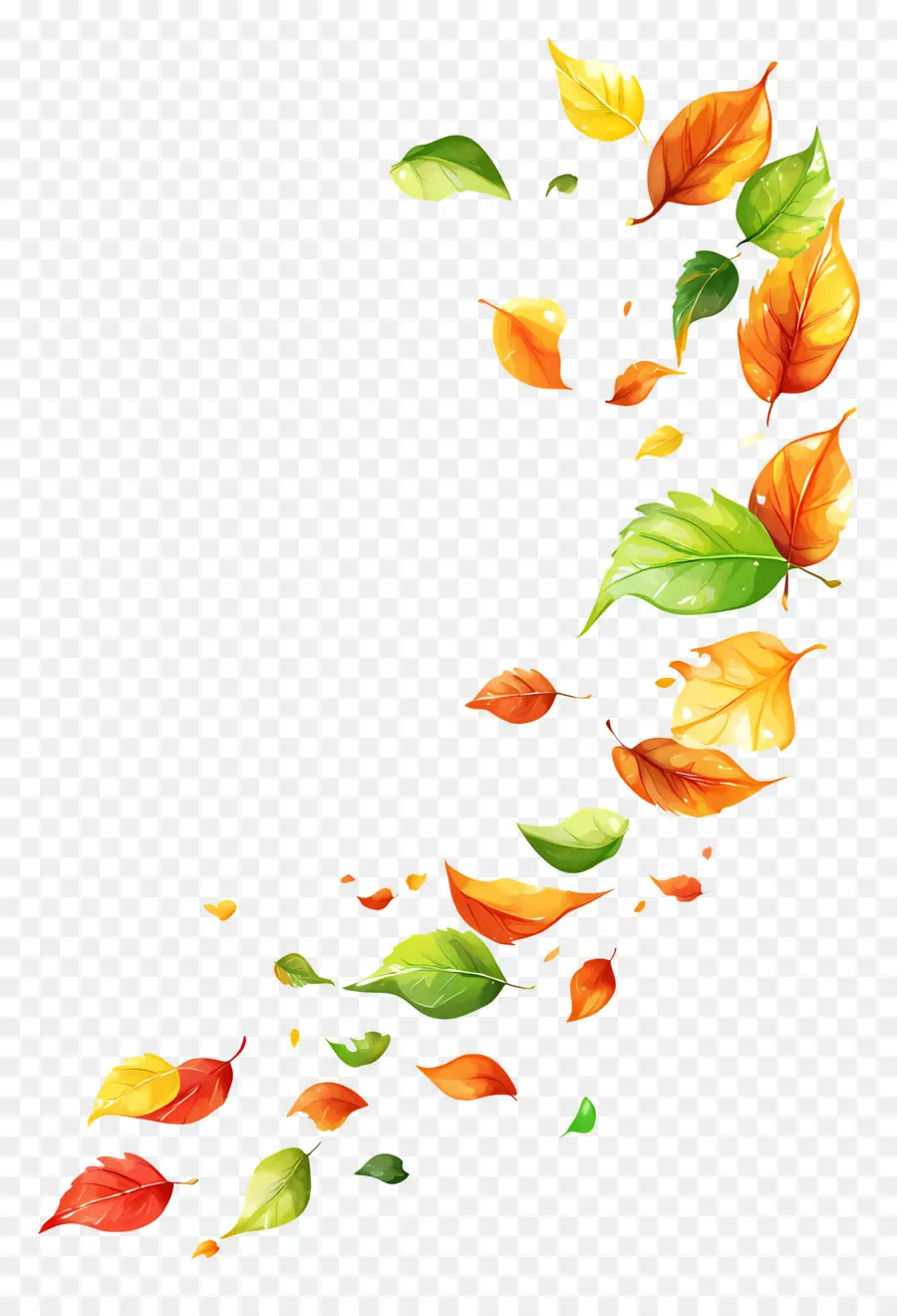 Feuilles Flottantes，Les Feuilles D'automne Tombent PNG