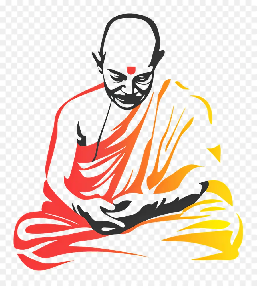 Gandhi，Moine PNG