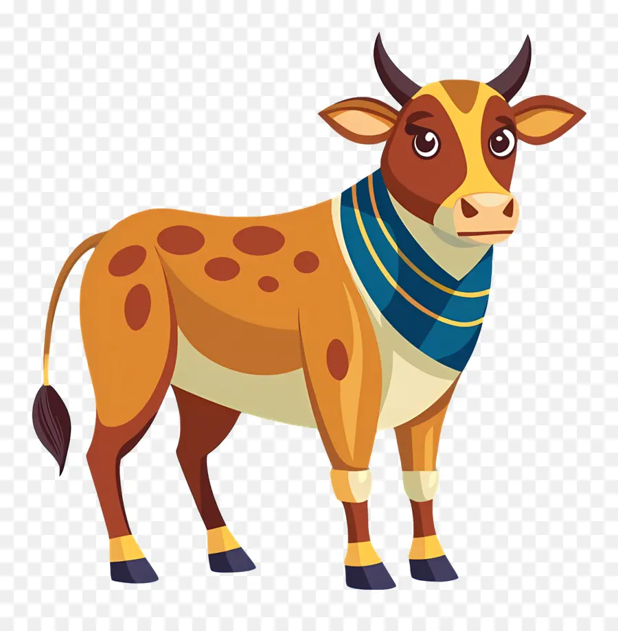 Vache Indienne，Vache Brune PNG