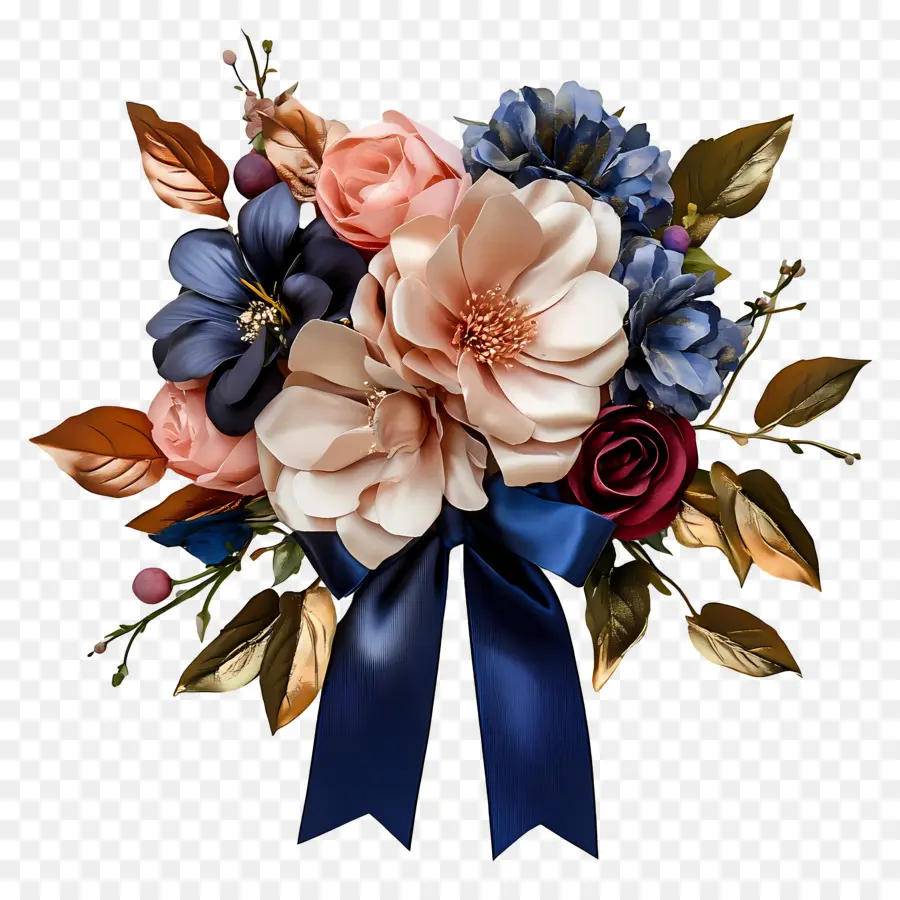 Fleurs D'anniversaire，Bouquet Fleuri PNG