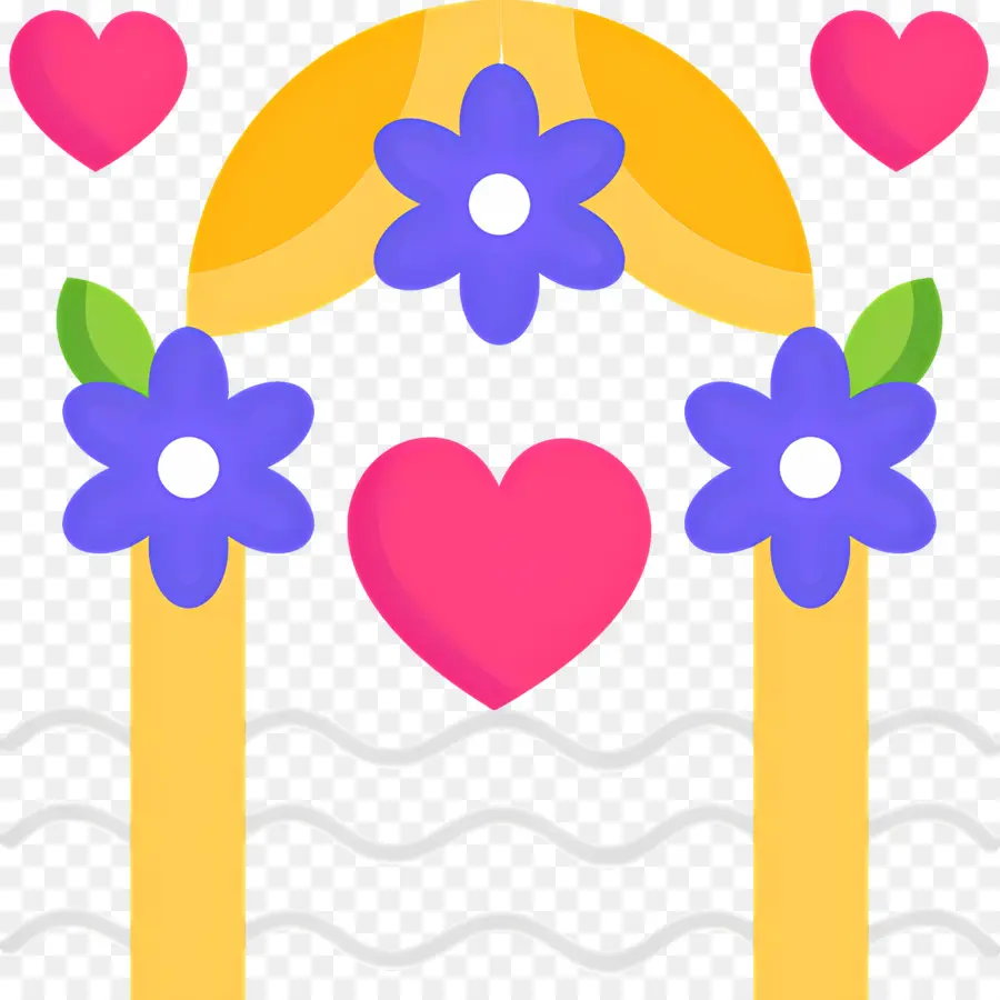 Arche De Mariage，Fleurs PNG