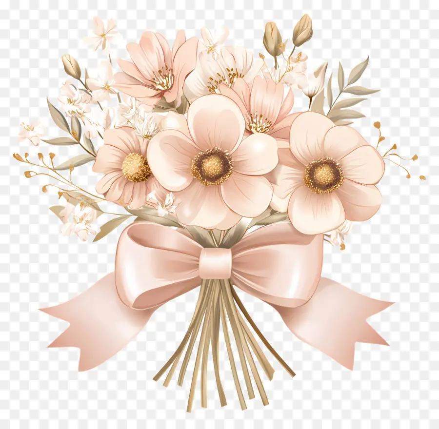 Fleurs D'anniversaire，Bouquet De Fleurs PNG