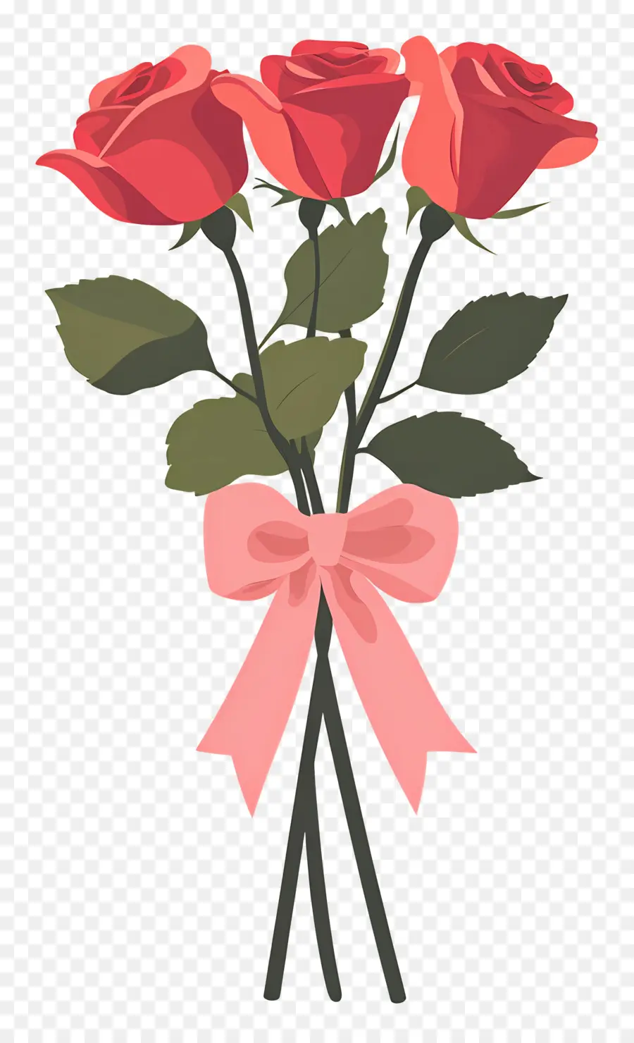 Bouquet De Roses，Roses Rouges PNG