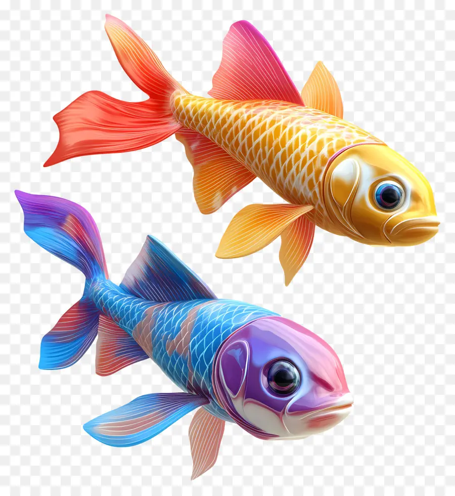 Groupe De Poissons，Poisson Coloré PNG