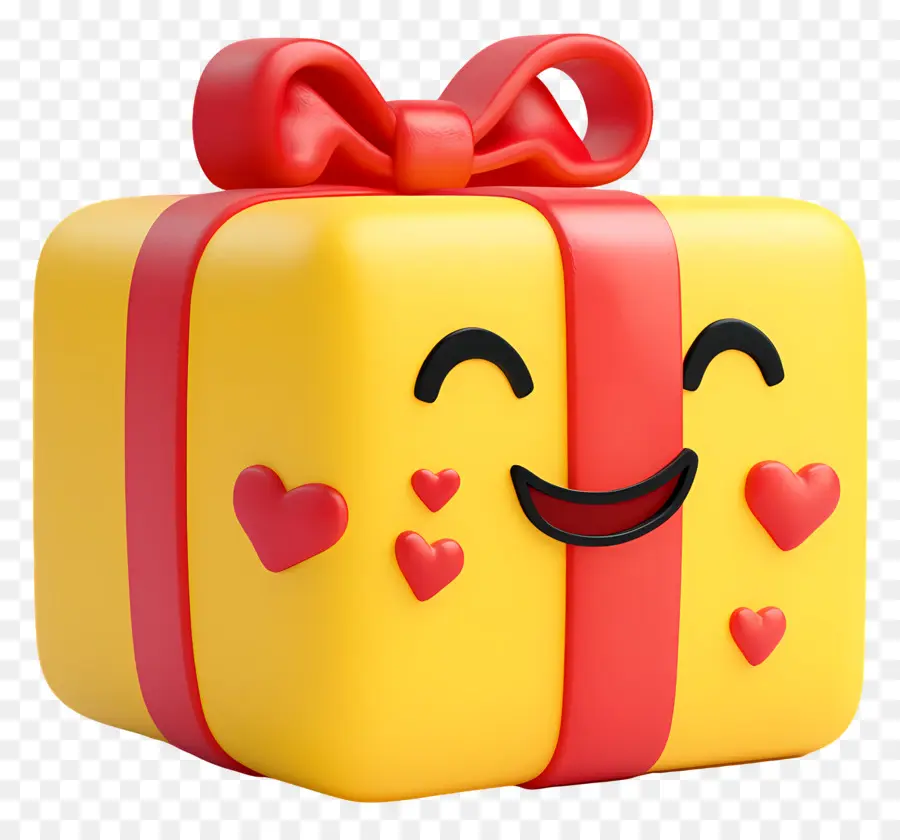 Anniversaire Emoji，Coffret Cadeau PNG