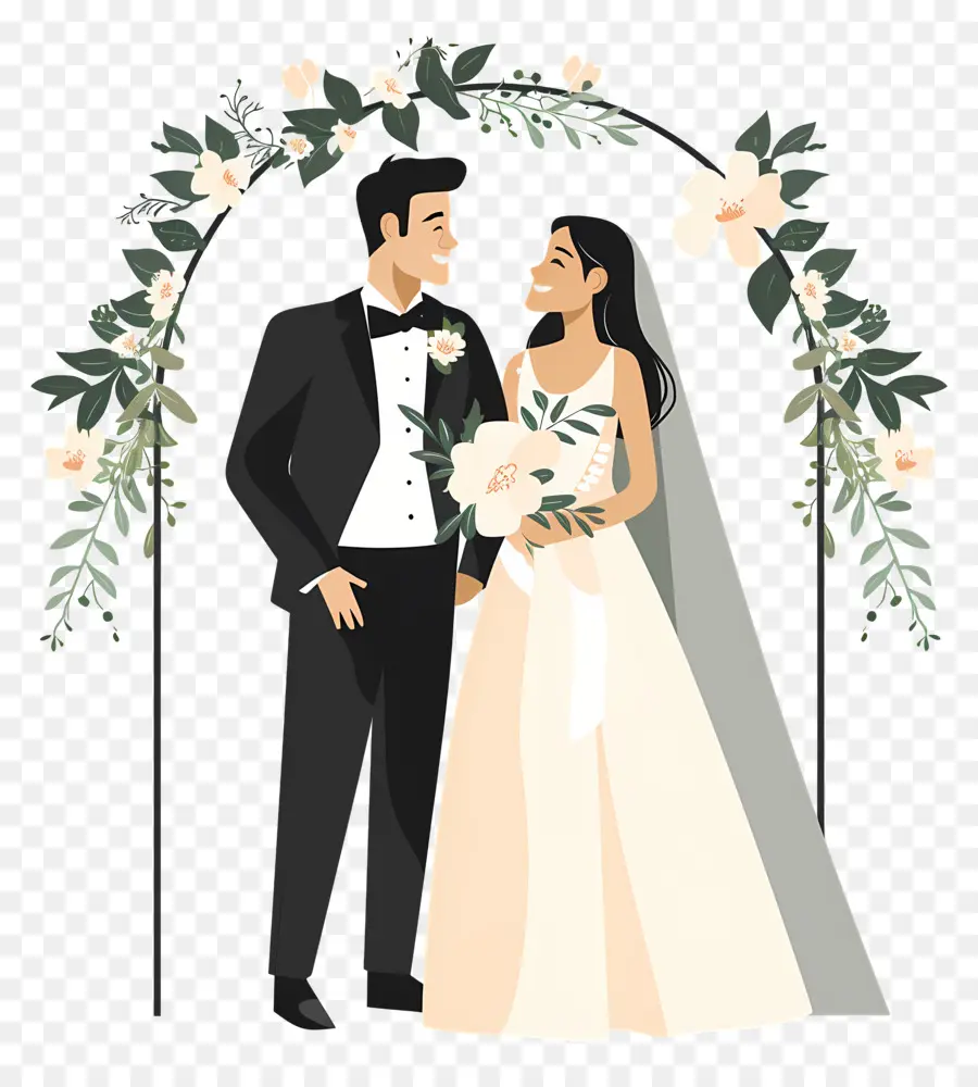 Mariée Et Marié，Couples De Mariage PNG