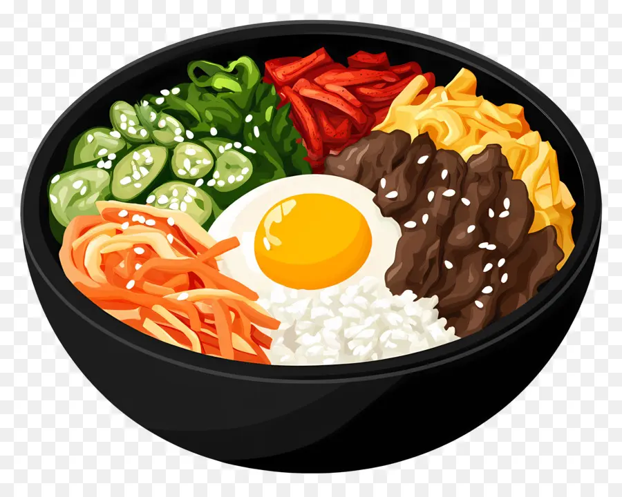 Bibimbap Coréen，Bibimbap PNG