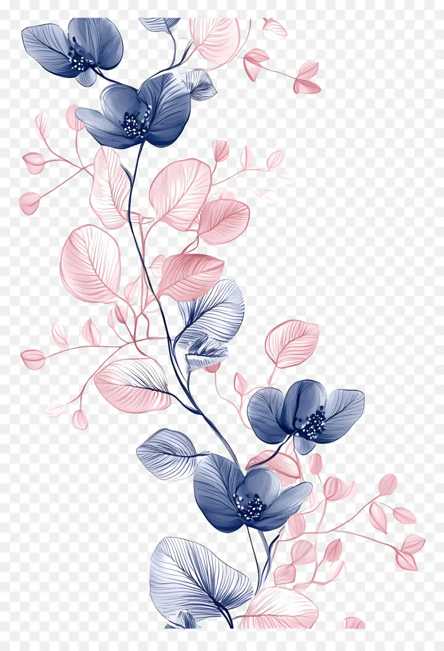 Ligne De Mariage，Conception Florale PNG