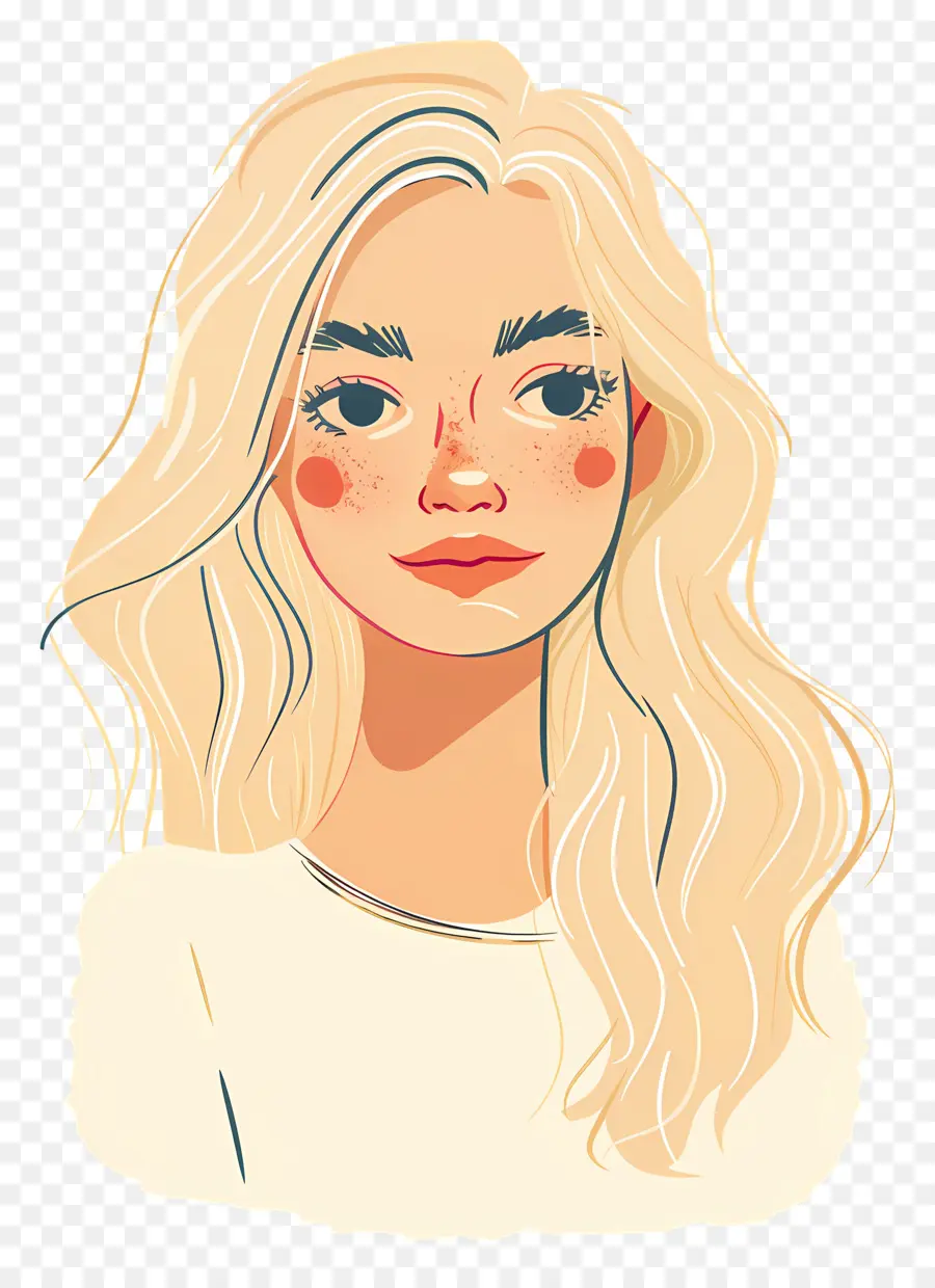 Femme Blonde，Portrait De Femme PNG