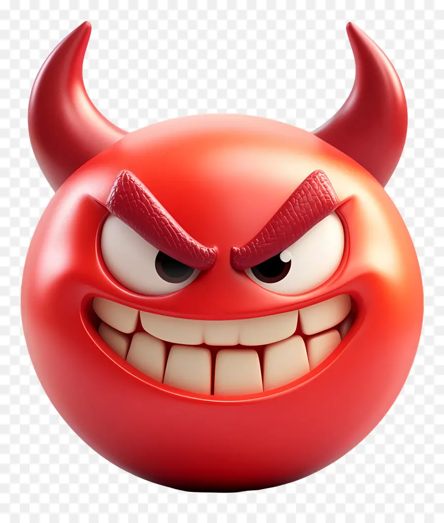 Diable Emoji，En Colère PNG