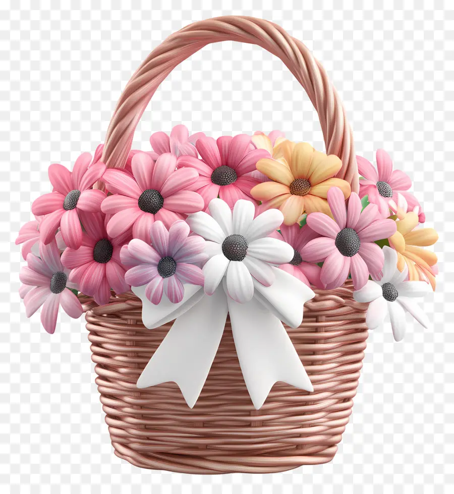 Panier De Fleurs D'anniversaire，Panier De Fleurs PNG