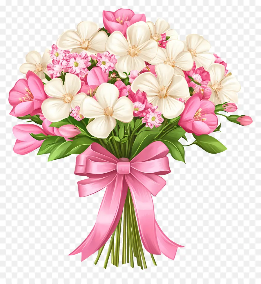 Fleurs D'anniversaire，Bouquet De Fleurs PNG