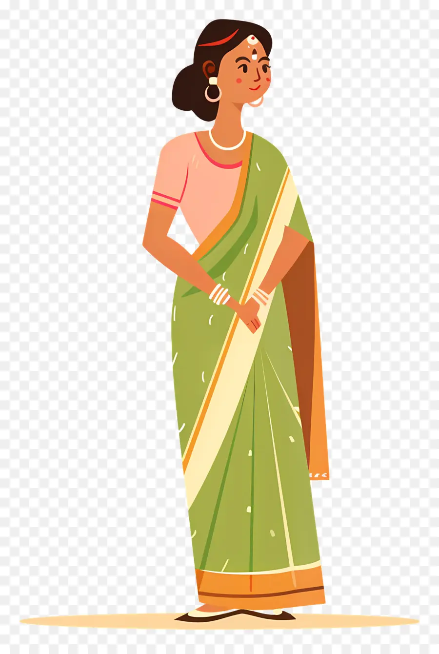 Sari Indien，Femme En Sari PNG