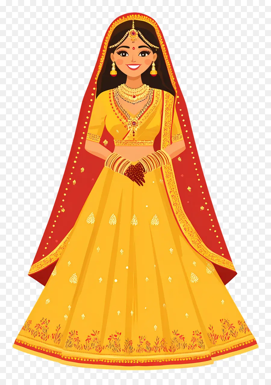 Sari De Mariage Indien，Femme En Costume Traditionnel PNG