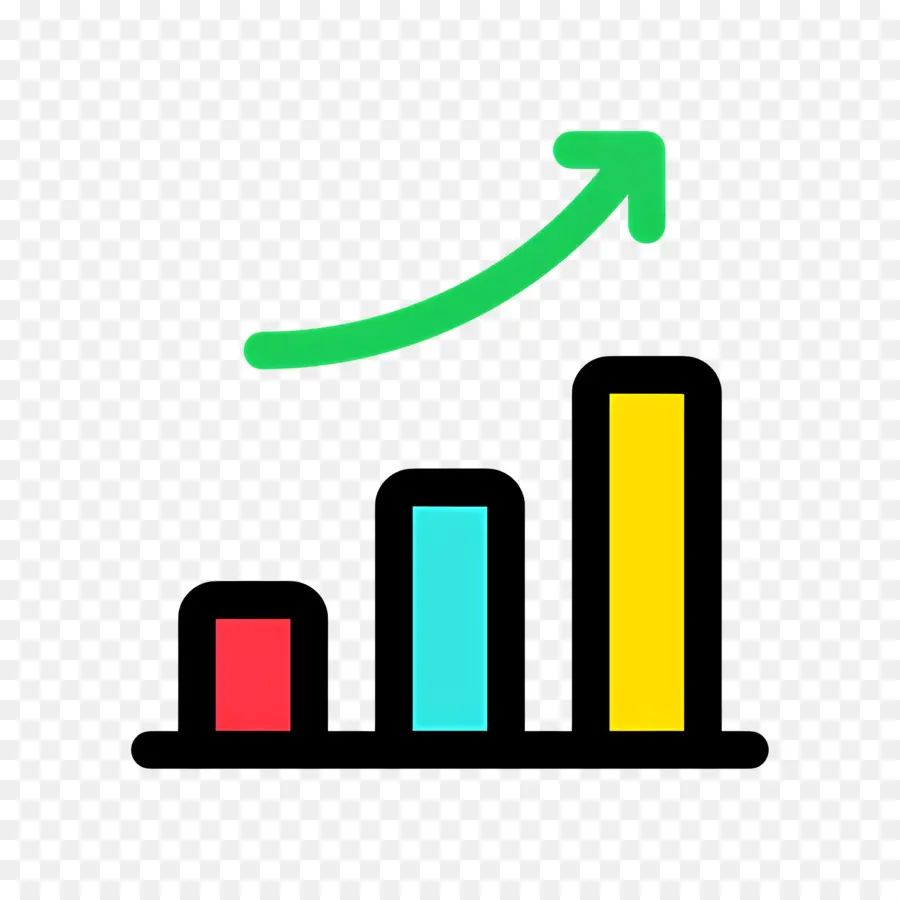 Flèche De Croissance，Graphique à Barres PNG