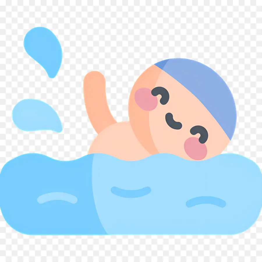 Nageur，Bébé Dans L'eau PNG