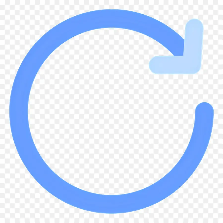 Flèche Circulaire，Cercle Bleu PNG