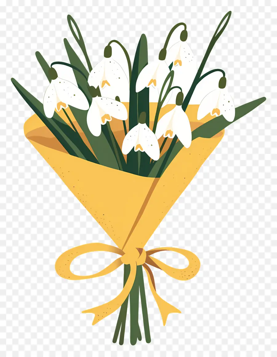 Bouquet De Perce Neige，Bouquet De Fleurs PNG