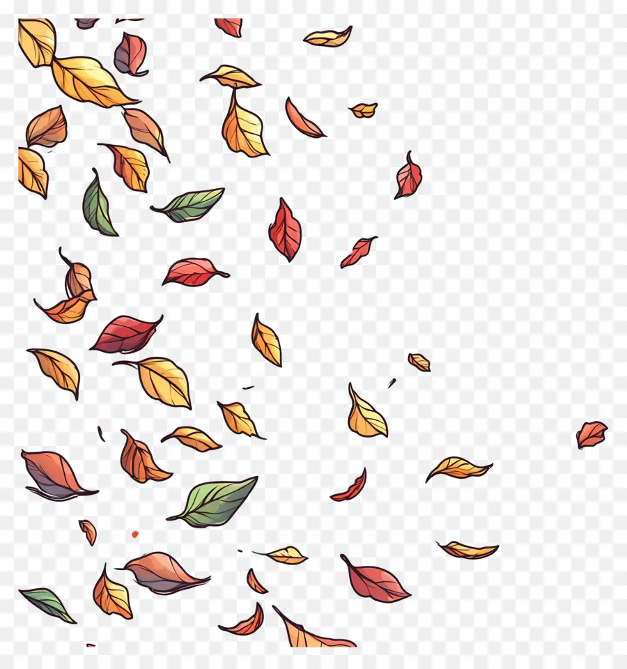 Feuilles Flottantes，Feuilles PNG