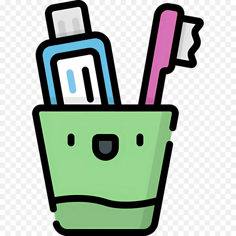 Dentifrice Pour Brosse à Dents，Brosse à Dents Et Dentifrice En Tasse PNG