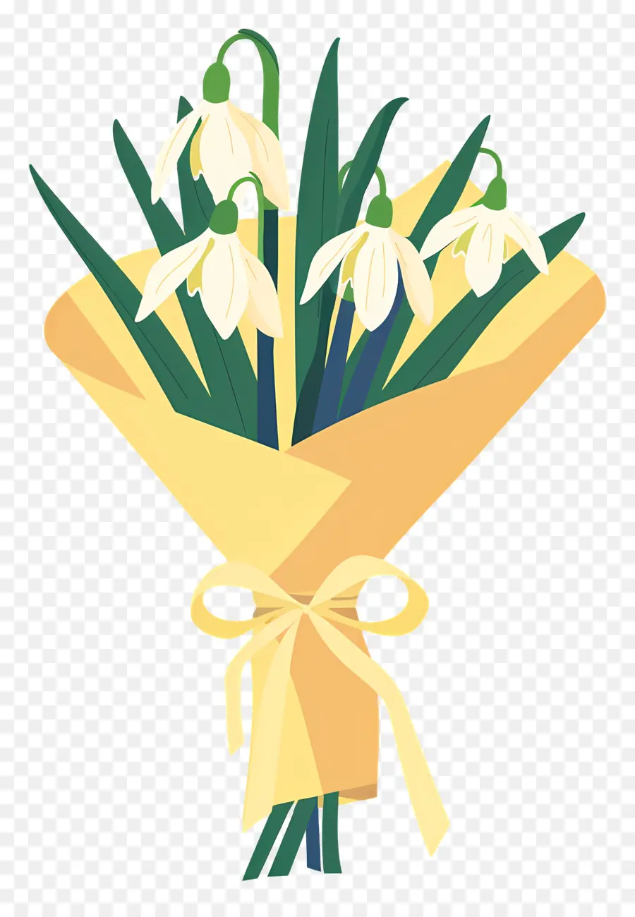 Bouquet De Perce Neige，Bouquet De Fleurs PNG