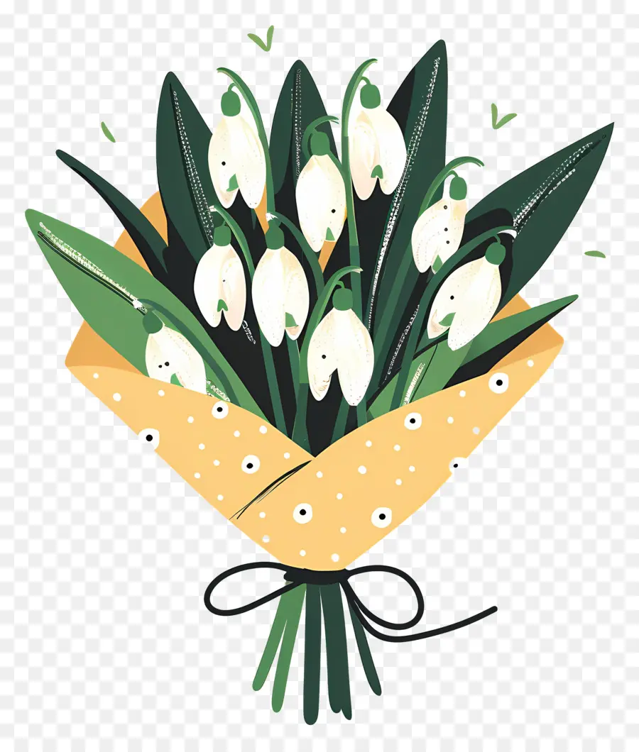 Bouquet De Fleurs Perce Neige，Bouquet De Fleurs PNG