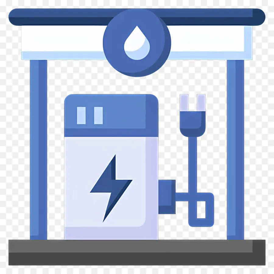 Station De Charge，Électrique PNG