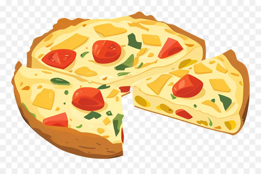 Omelette Espagnole，Pizza PNG