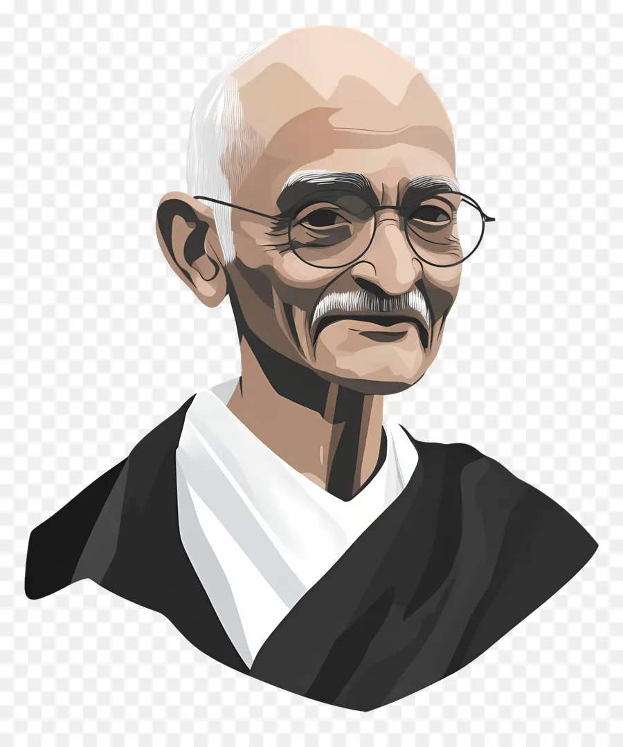 Gandhi，Homme âgé PNG